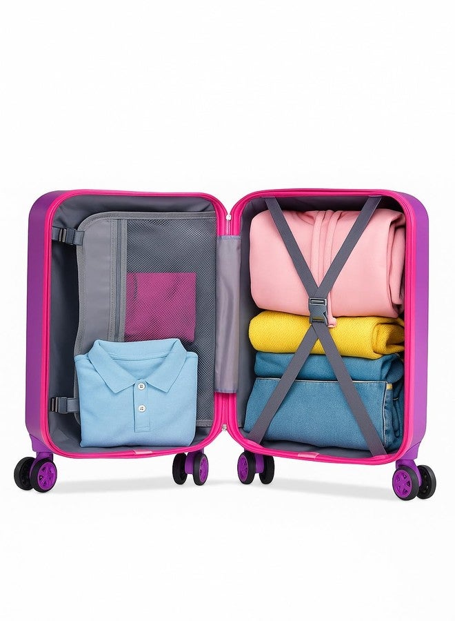 Swarn Products حقيبة سفر للأطفال من سوارن برودكتس ماجيكال دريم يوني مصنوعة من البوليستر خفيف الوزن للغاية (20 بوصة) - Image 3